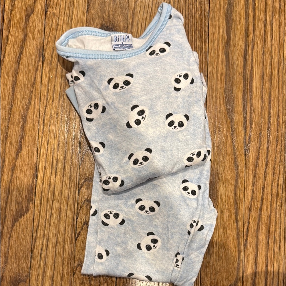 B.STEPS Blue Panda Print Pajamas